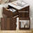 Schaitman 18''W Fluted 1-Drawer Nightstand with Open Cubby, Wood Nightstand with Built-In Charging Outlets-1400330179