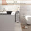 HOMCOM Bathroom Cabinet, Bathroom Floor Cabinet with Adjustable Shelf, White