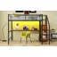 Lit mezzanine double en métal avec bureau-1903797186