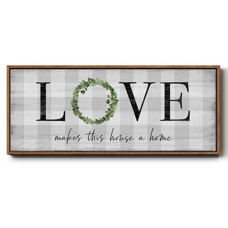 Makes This House A Home - Toile encadrée, H 8 po x l 20 po