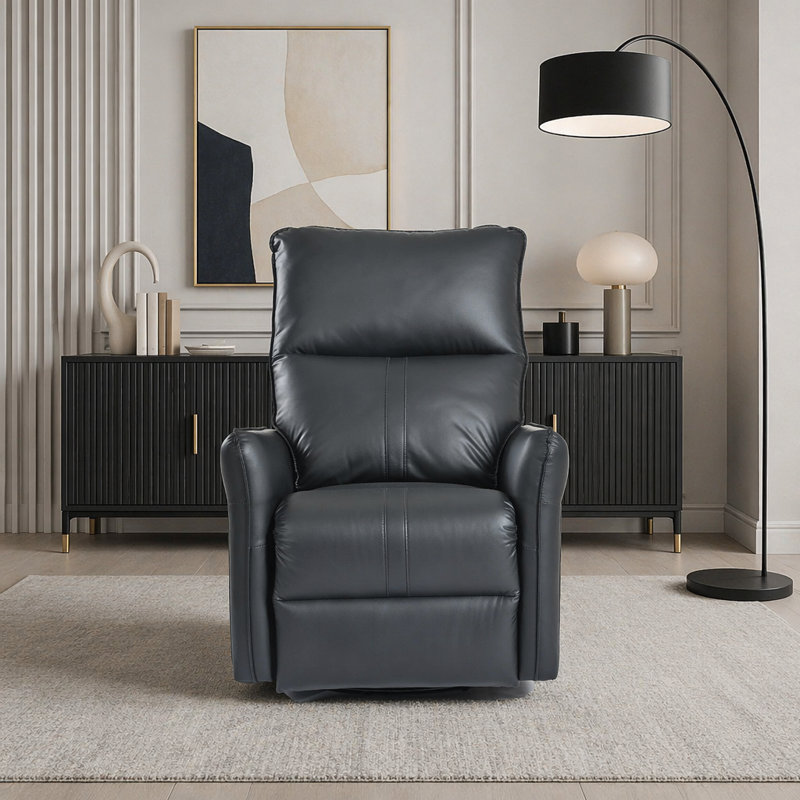 Fauteuil inclinable électrique à bascule, Polyuréthane, Noir, 270°