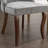 Rayon Cloth Flocking Linen Dining Chairs Channel Kitchen Dinner Chair Comfy Fabric Upholstered Accent Chair For Dining Room With Curved Solid Wood Legs (No Including Dining Table)-783753222