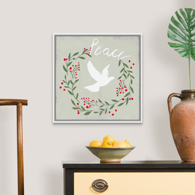 Peace Dove-impression d’art textuel sur toile