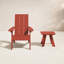 Chaise Adirondack en plastique avec table Byrnes-1719766161