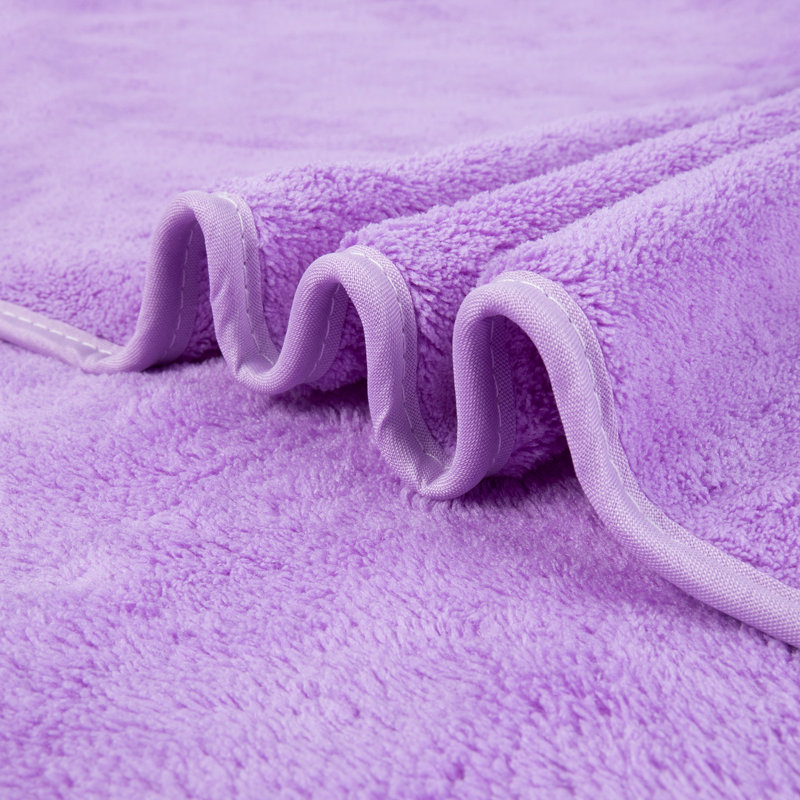 2 Piece Bath Towel Set, Purple