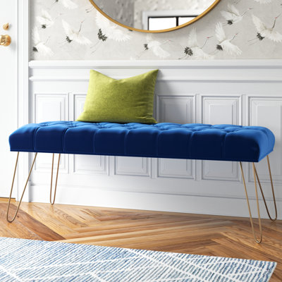 Romilda Velvet Upholstered Bench