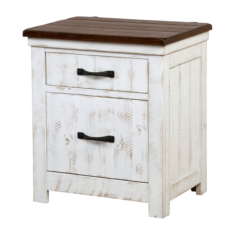 Glasco 24'' W Solid Wood Nightstand