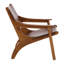 Marceline Leather Occasional Chair, Brown