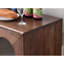Commode décorative stratifiée à porte en verre