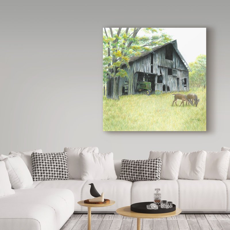 « oubli granges », reproduction de photo sur toile tendue, H 35 po x l 35 po x P 2 po