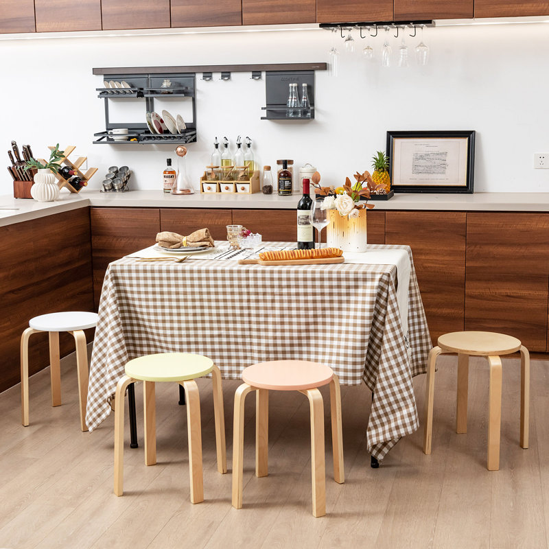 Polebridge Solid Wood Accent Stool