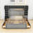 4 Drawers Wood Platform Bed with Cabinet-1972313810