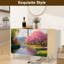 Buffet Buffet avec rangement Serene Mountain River Landscape