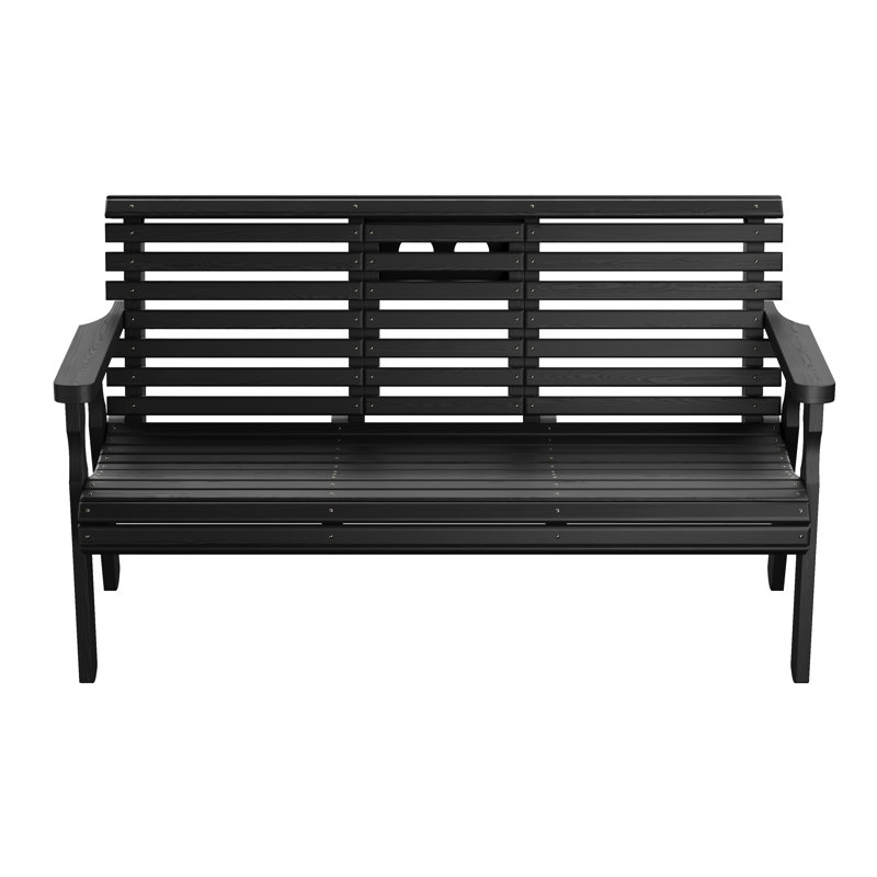 Banc Amish Casual, Teinture noire semi-unie