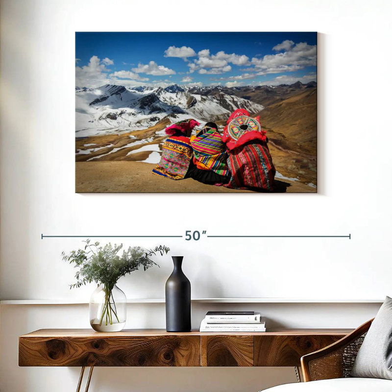 Ravi Natives Of Cusco, 26" H x 39" W