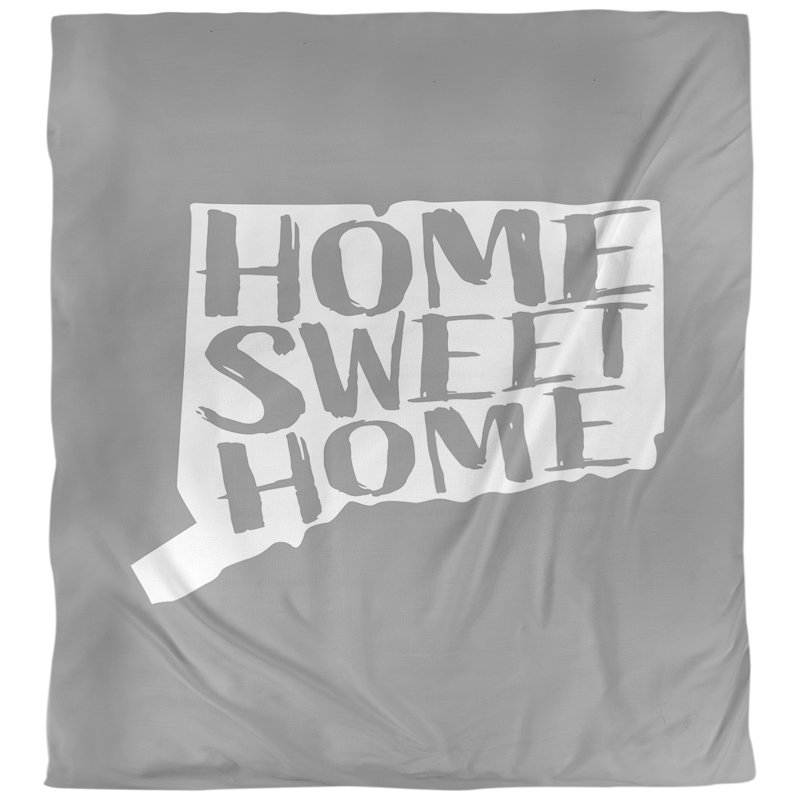 Housse de couette connecticut doux, Housse de couette pour grand lit, Gris, Microfibre
