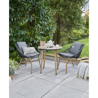 Houser - Keswick Three Piece Bistro Set with Cushions