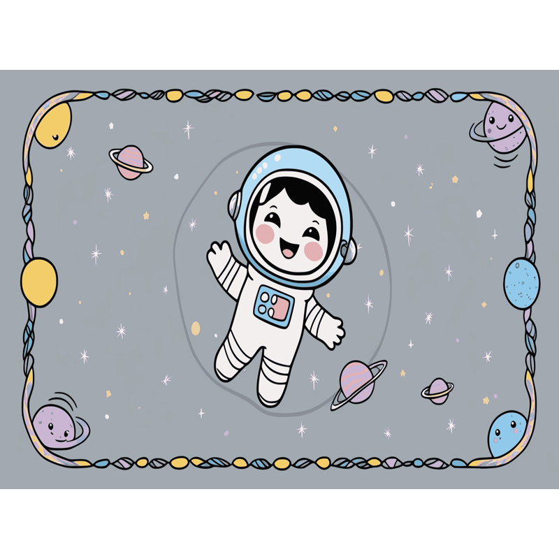 Tapis pour enfant Zoomie, Rectangulaire 7 pi x 10 pi