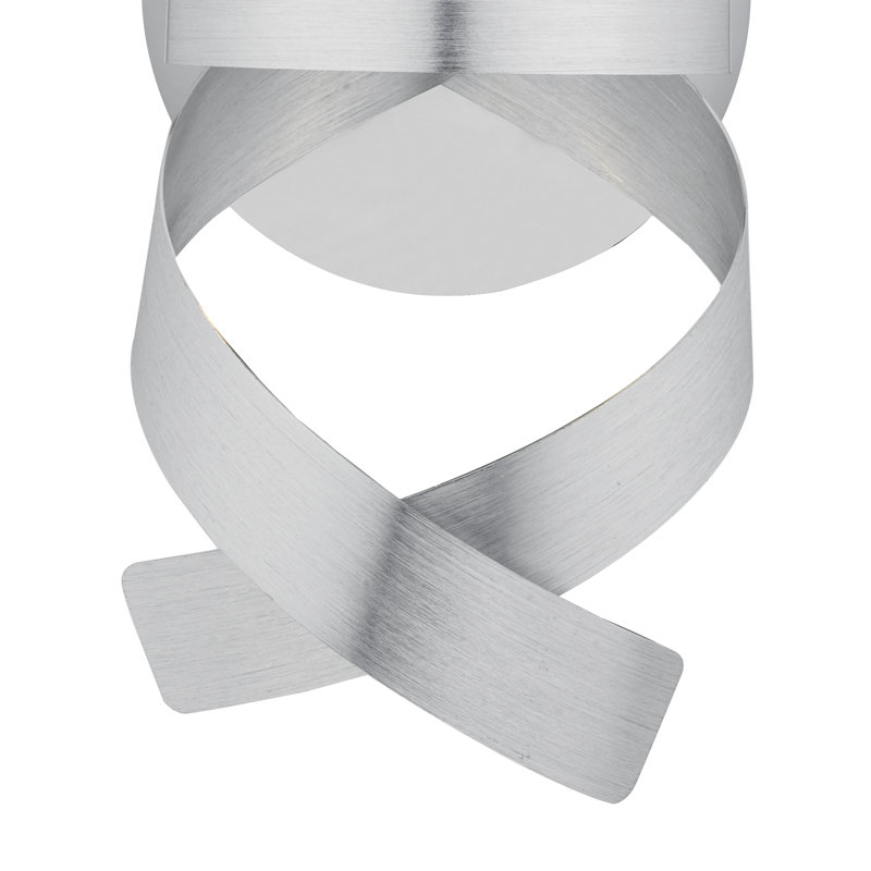 Mcelroy Flush Mounted Sconce, Brushed Aluminium
