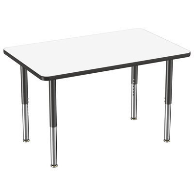 Rectangle Dry-Erase Activity Table with Adjustable Legs