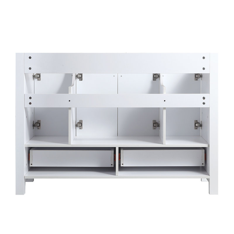 Meuble-lavabo transitionnel fonctionnel en MDF avec lavabo en céramique pour une organisation sans effort