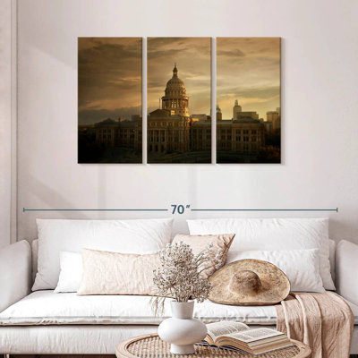 Coucher de soleil au Texas State Capitol
