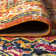 Dercyn Geometric Medallion Orange/Blue Rug