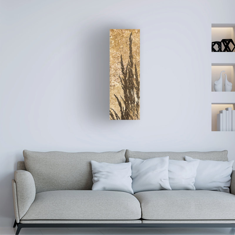 Art mural sur toile tendue - Gail Fraser «Harvest - Panneau vertical» pour décoration de salon, de chambre à coucher ou de bureau - 6 x 19