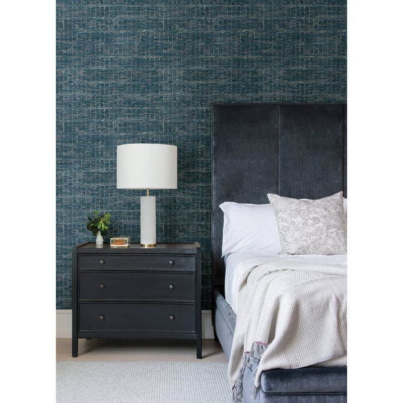Rouleau de papier peint L 33 pi x l 20,5 po Samos, Bleu