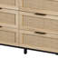 Armoire de rangement en rotin 43,31 po à 6 tiroirs pour le salon de la chambre à coucher