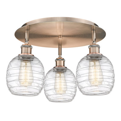 Alve Glass Semi Flush Mount