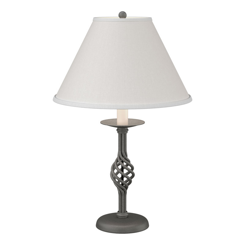 Twist Basket 25.5" Table Lamp, Natural lron