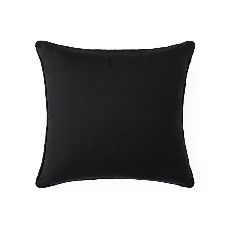 Coussin en coton Rainha, Noir