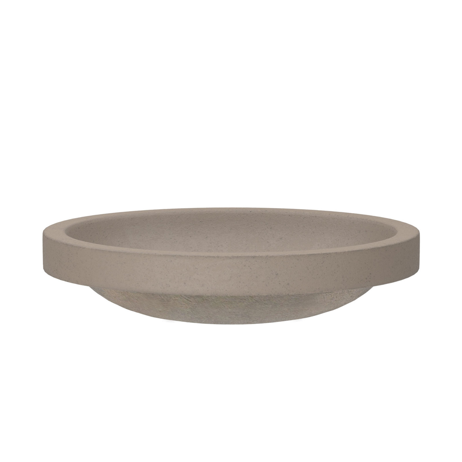 NativeStone Tolosa Oval Concrete Sink, Earth