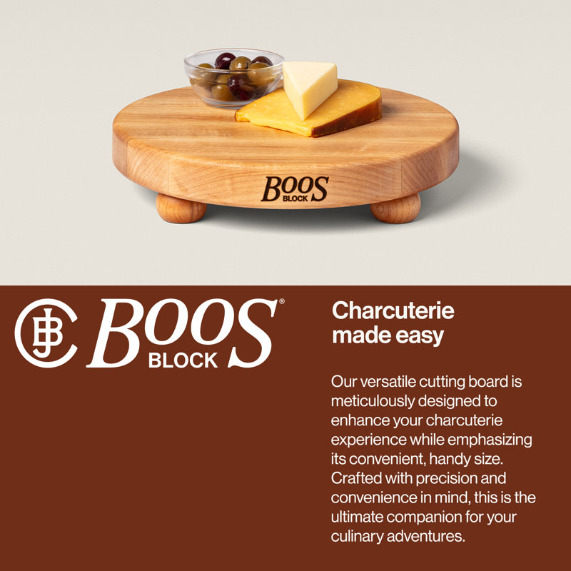 John Boos BoosBlock® 12" Round Maple Wood Cutting Board