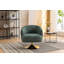 Fauteuil pivotant en chenille avec base ronde en métal