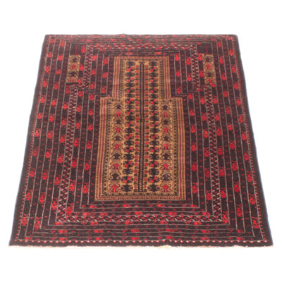 Teimani Brown Rug 3'4" x 5'6"