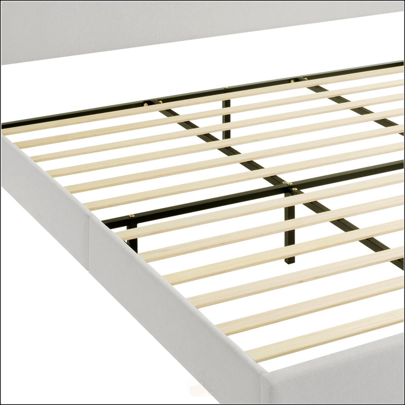 Grand lit plateforme tapissier