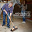 13" Saddleback Stiff Bassine and Cane Yard Brush Broom with Metal Clamp