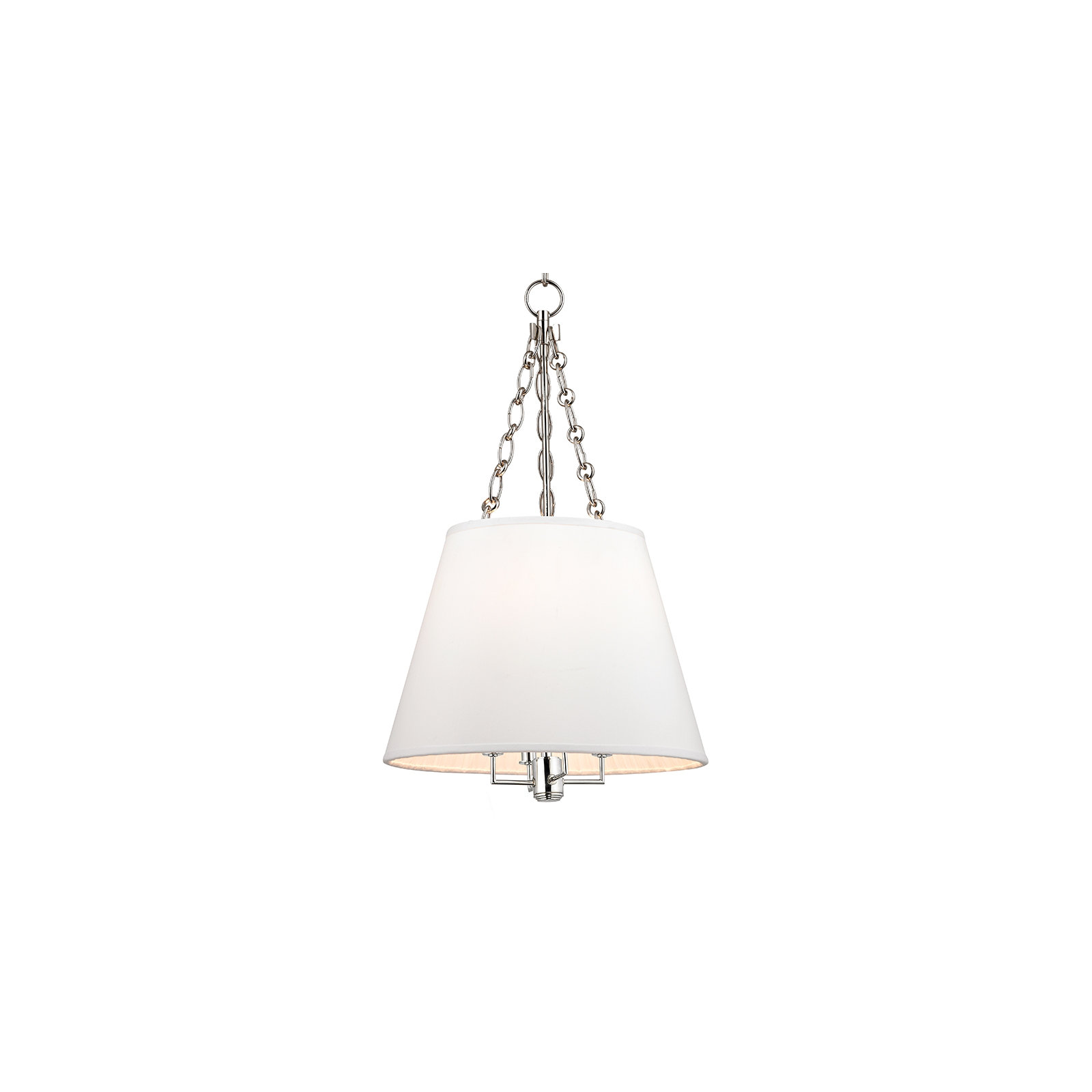 Trejuan 4 Light Faux Silk Pendant, Polished Nickel