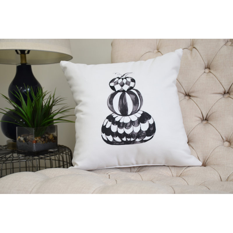 Housse et insert de coussin carré Witches Brew, 26 po x 26 po, Blanc