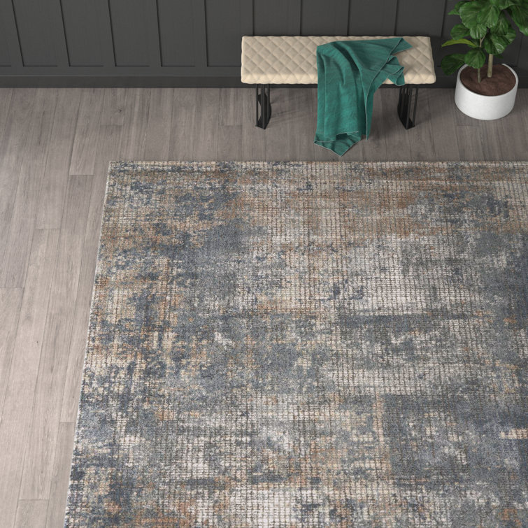 Adda Abstract Blue/Gray Area Rug