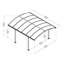 4m x 4.5m Metal Patio Gazebo