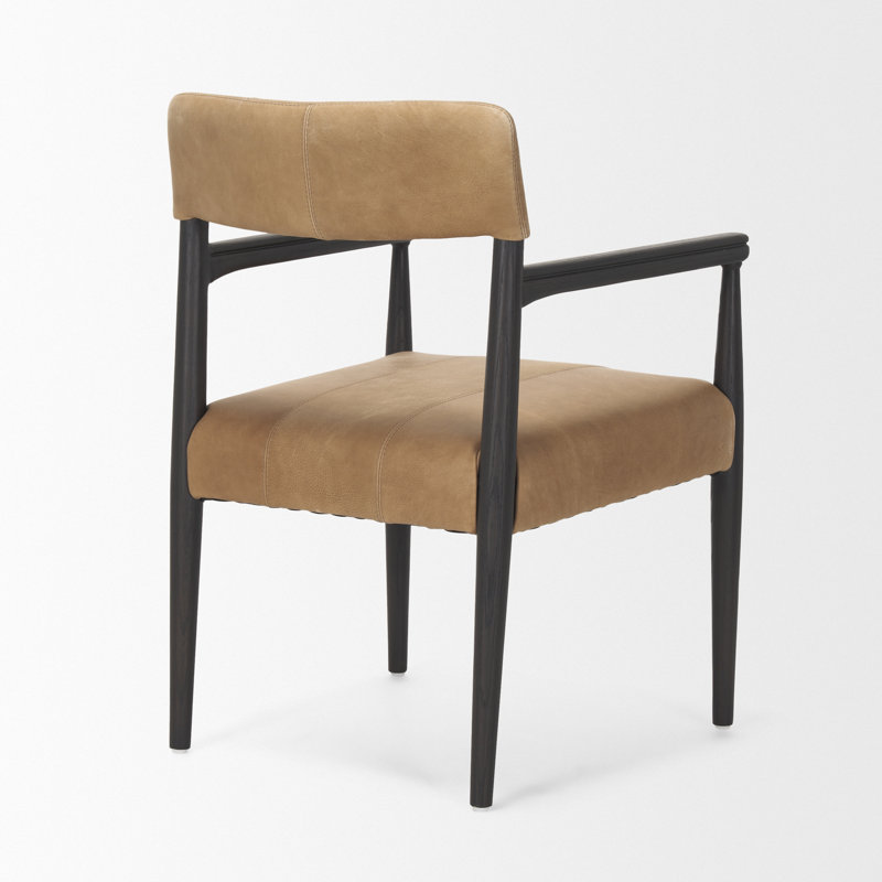 Toni Leather Upholstered Arm Chair