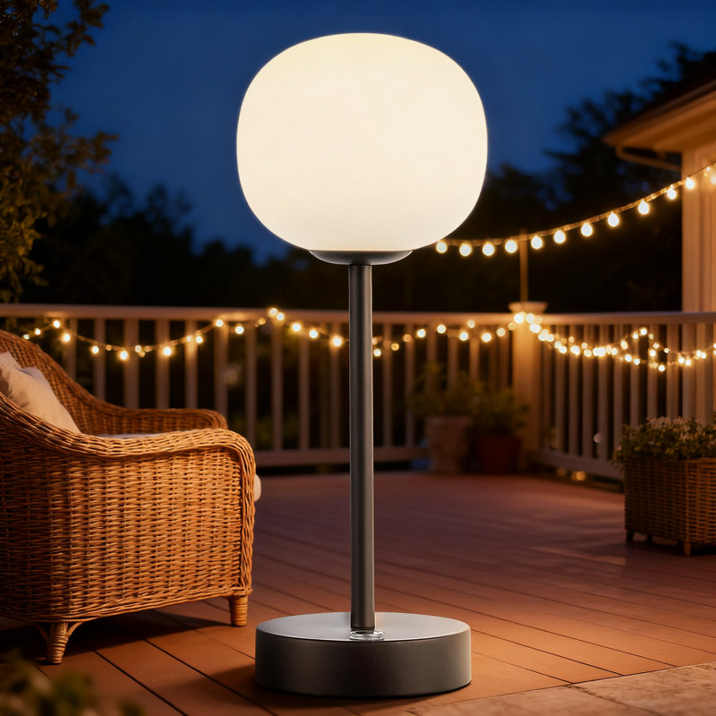 Lampe de table à DEL rechargeable sans fil avec ampoule intégrée de style bohémien pour bureau de chambre à coucher