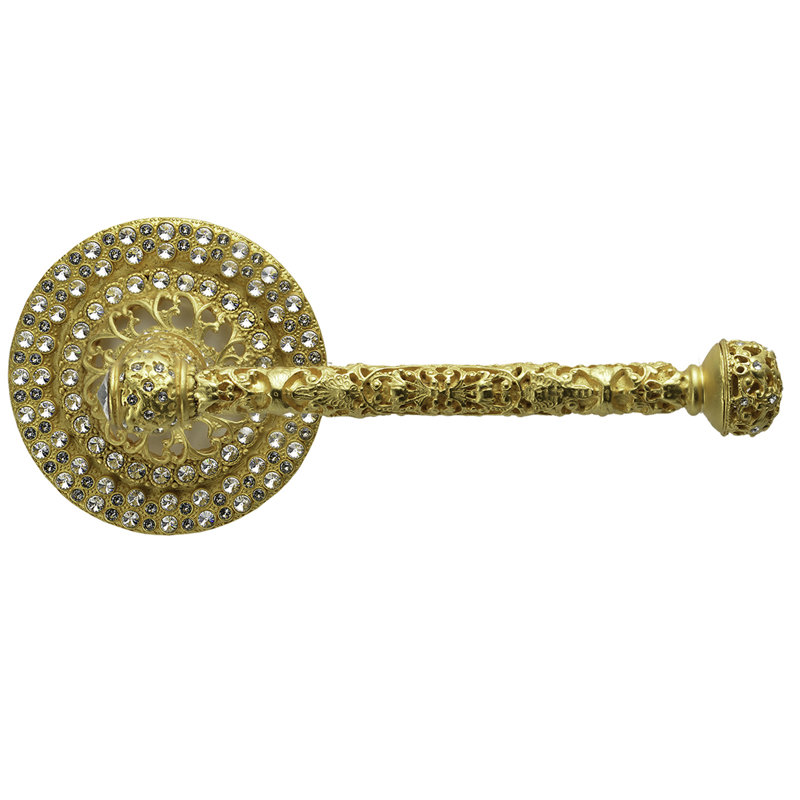 Juliane Grace II tissue bar right with Swarovski Clear Crystals in Gilded Mercury