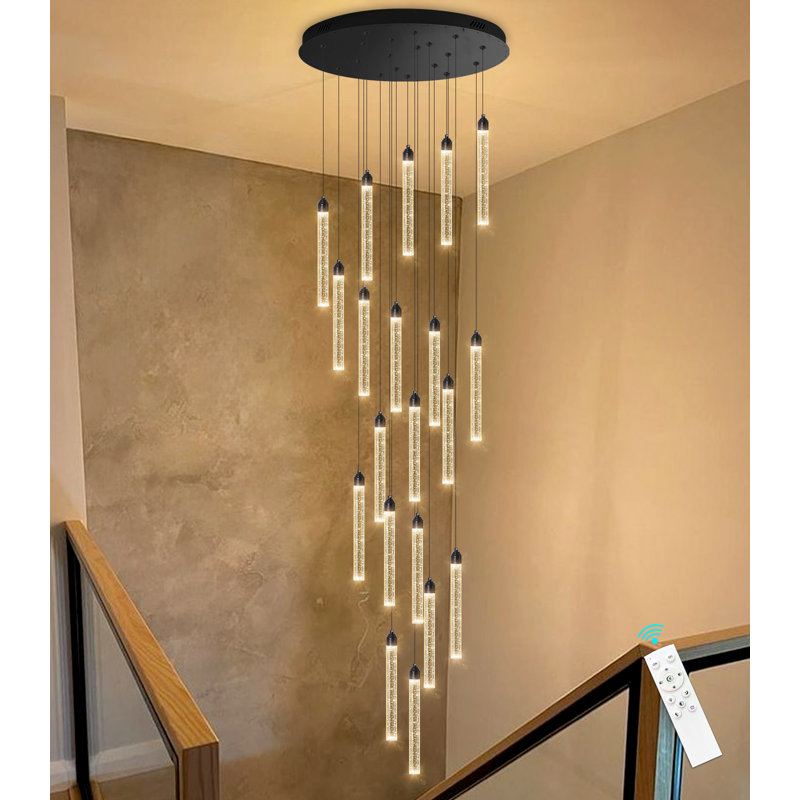 Lustres en cristal 20 lumières, Noir