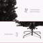 Sapin de Noël artificiel mince non éclairé de 8 pi de hauteur avec branches réalistes