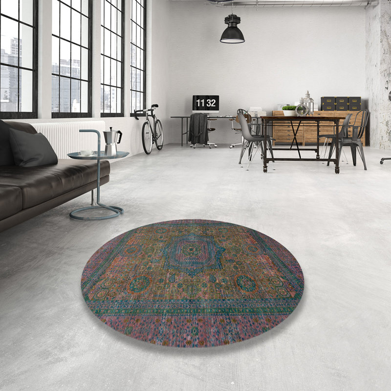 Tapis abstrait 1330, Rond 5 pi