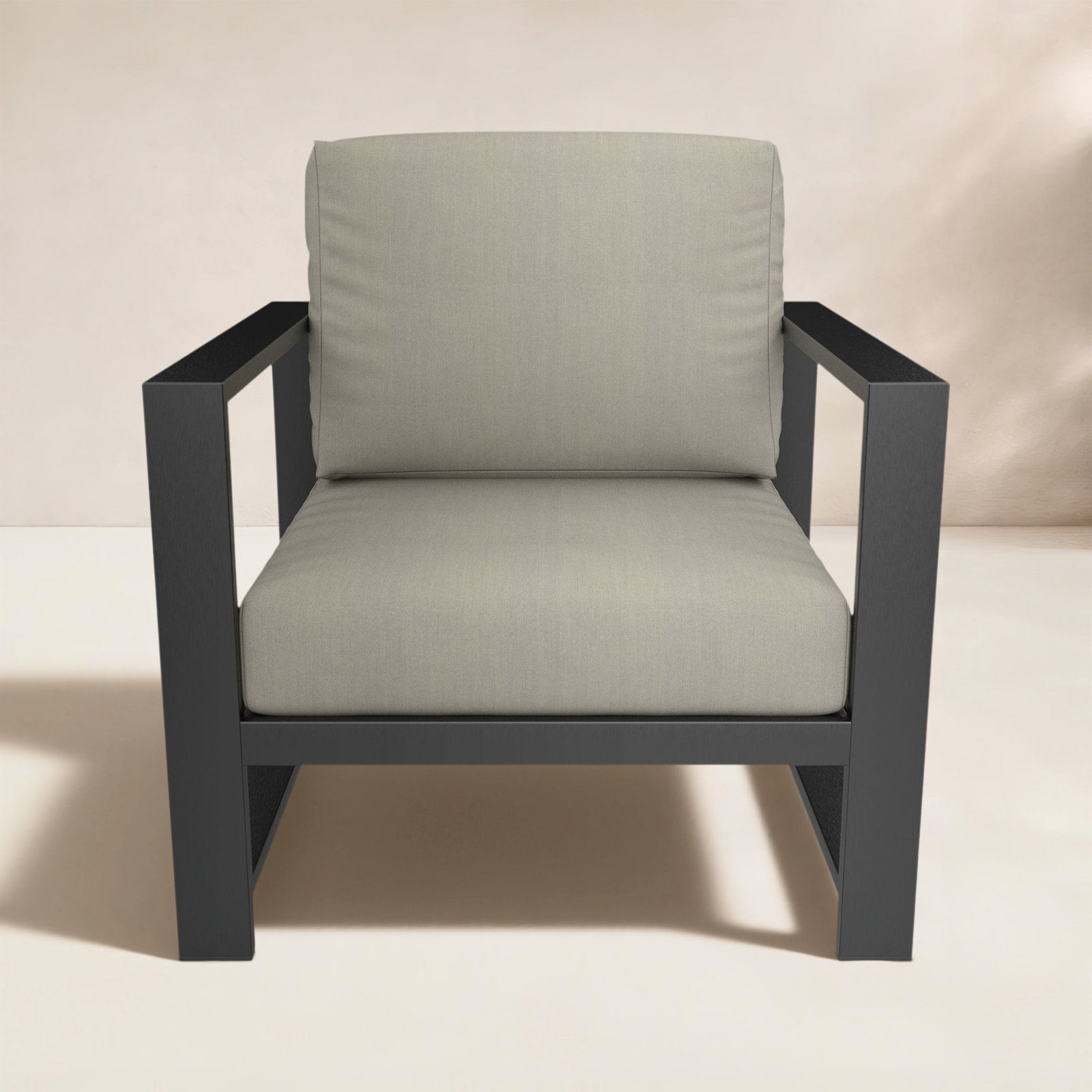Dulcie Sunbrella® Patio Lounge Chair, Sunbrella Spectrum Dove